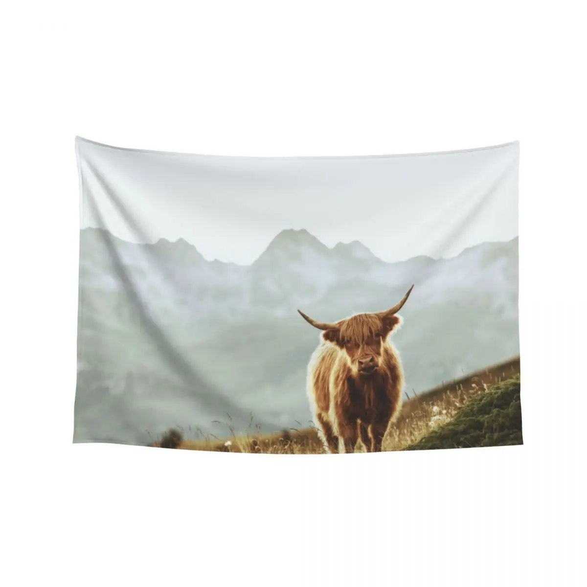 

Highland Cow - Vintage Style Tapestry Outdoor Decor Decorative Paintings On The Wall Wall Decor Hanging Tapestry