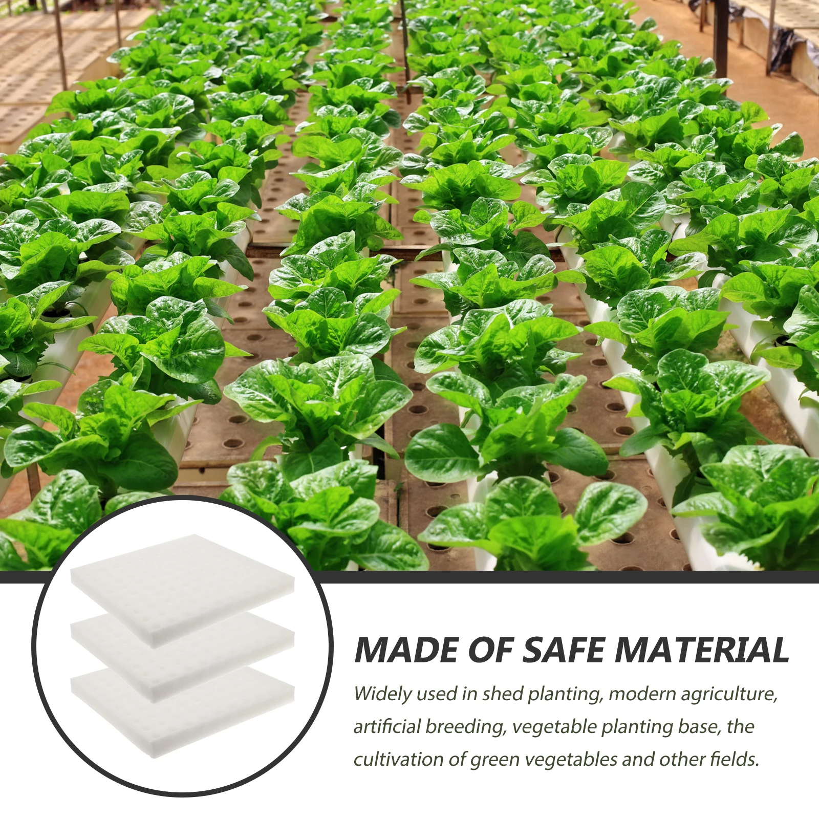 

3 Sheets Seedling Sponge Block Sponges Soilless Cultivation Hydroponic Planting Indoor Garden Tools Vegetable Trays Wheatgrass