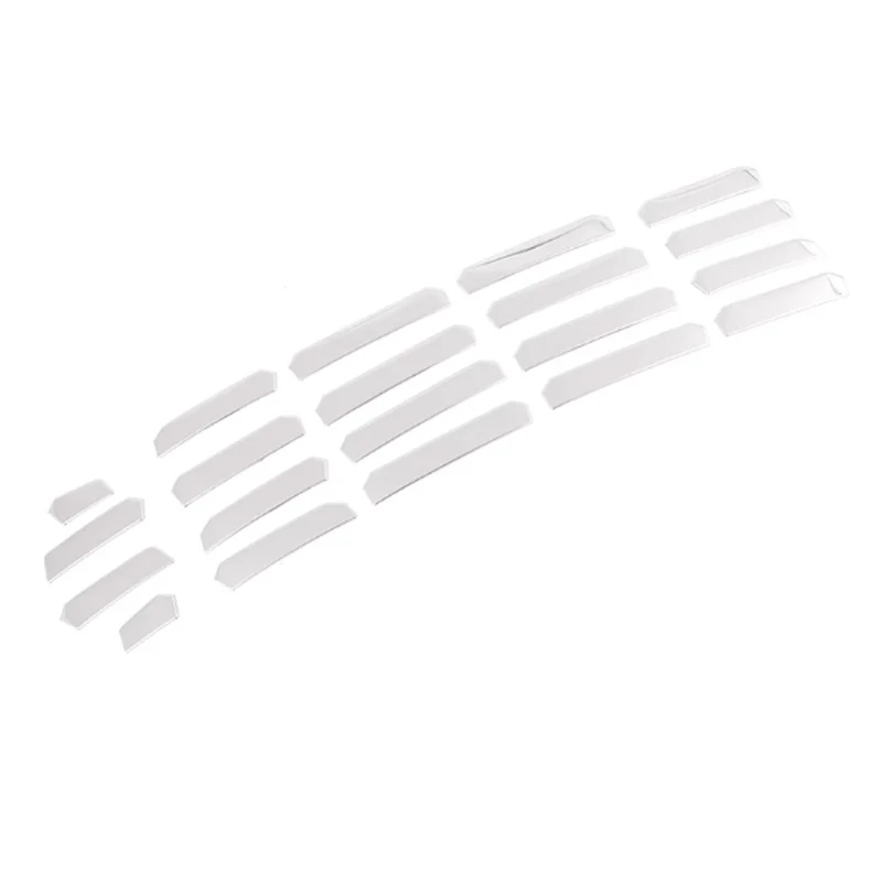 For Trumpchi GAC GS8 2nd Gen 2022-2025 Car Middle Grid Decoration Strip Stainless Steel Middle Grid Exterior Accessories Cover