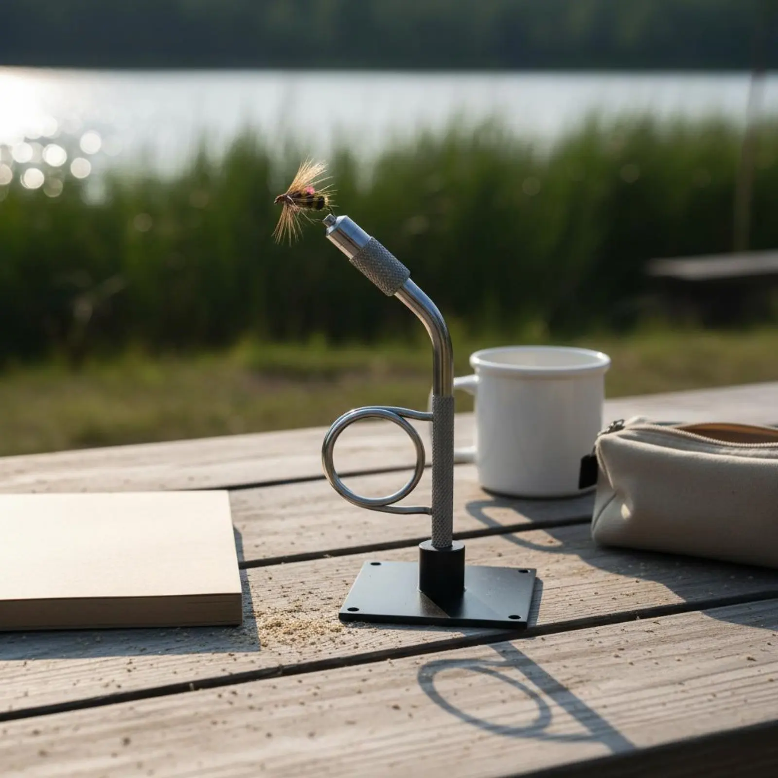 

Fly Tying Vise Steel Base Mini Fly Tying Vise for Beginners, Travel