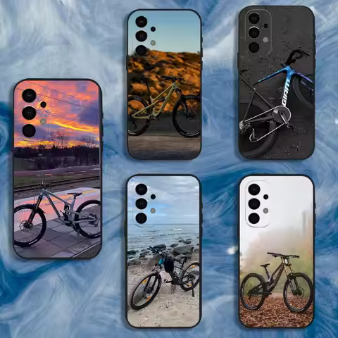 MTB Mountain Bike Cycling Bicycle Phone Case For Samsung S25,S24,S21,S22,S23,S30,Ultra,S20,Plus,Fe,Lite,Note,10,9,5G Black Cover