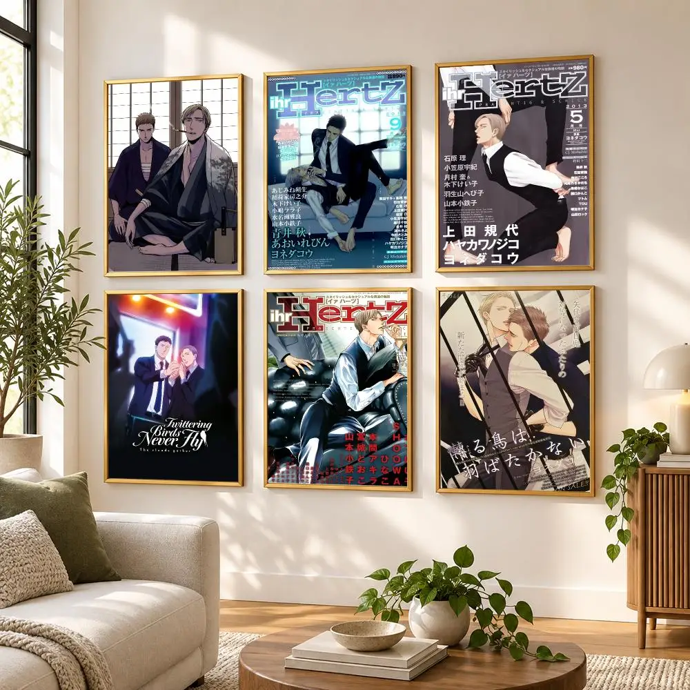 Boy Love T-Twittering Birds Never Fly Poster HD art sticky wall waterproof home living room bedroom bar aesthetic decoration