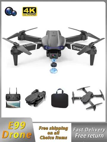 E99 Folding Drone Quadcopter Remote Control Handle Four Axis Aircraft HD 4K Photography UAV Altitude Fixation