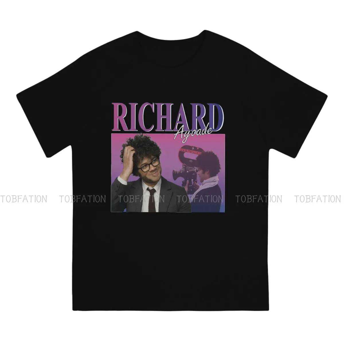 The It Crowd Retro Richard Ayoade T Shirt Harajuku Fashion Men's Tshirt Oversized O-Neck Men Tops