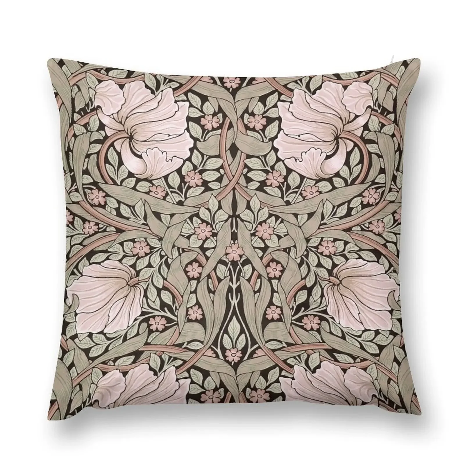 

Pimpernel William Morris - Sage and Soft Pink Throw Pillow Bed pillowcases Decorative Cushion Pillow Cases Decorative pillow