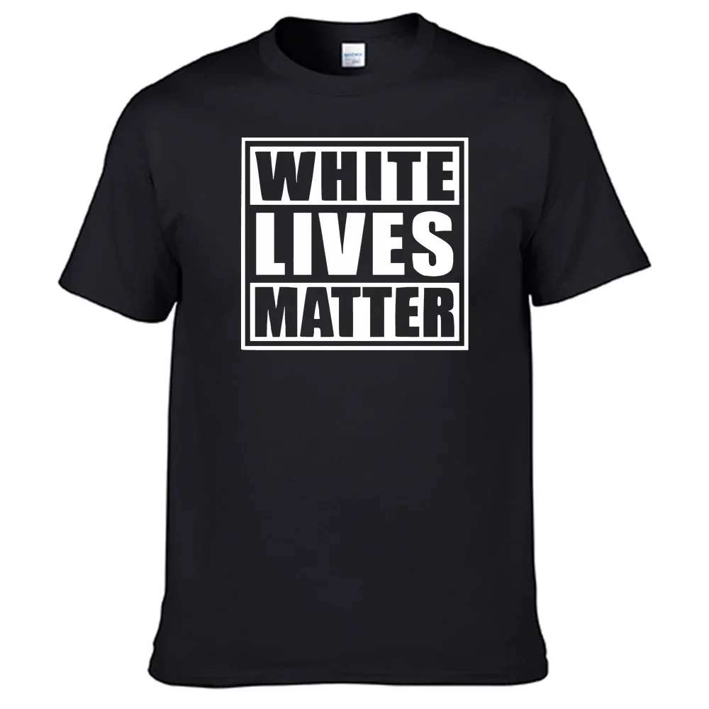 White Lives Mater T Shirt 100% Cotton Men T-Shirt