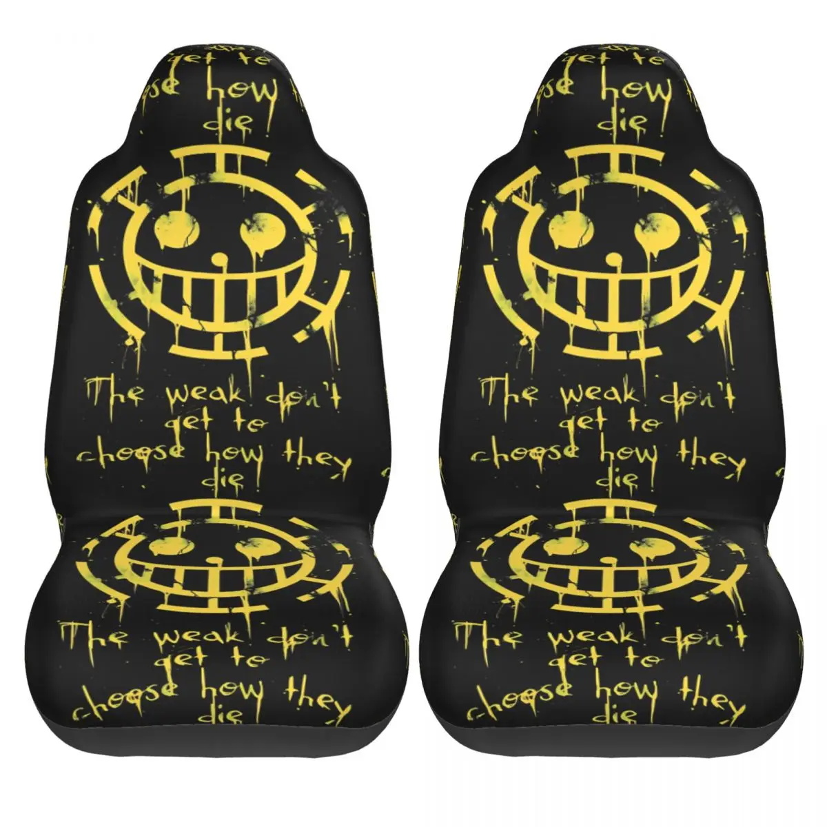One Piece The Weak Don't Get To Choose How They Die Universal Car Seat Cover Waterproof AUTOYOUTH Seat Covers Polyester Fishing