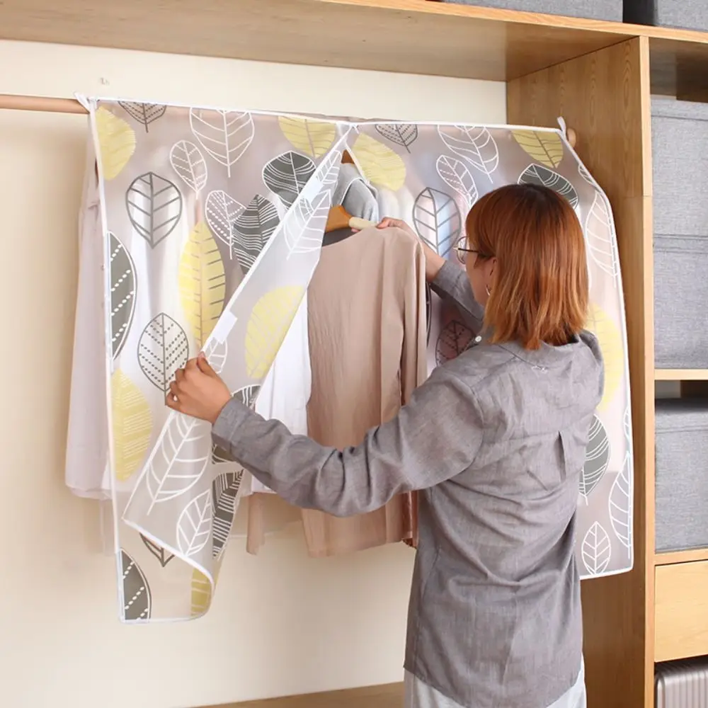 

Утолщенный прозрачный водонепроницаемый чехол для одежды, пылезащитный органайзер для хранения платьев большой вместимости для спальни