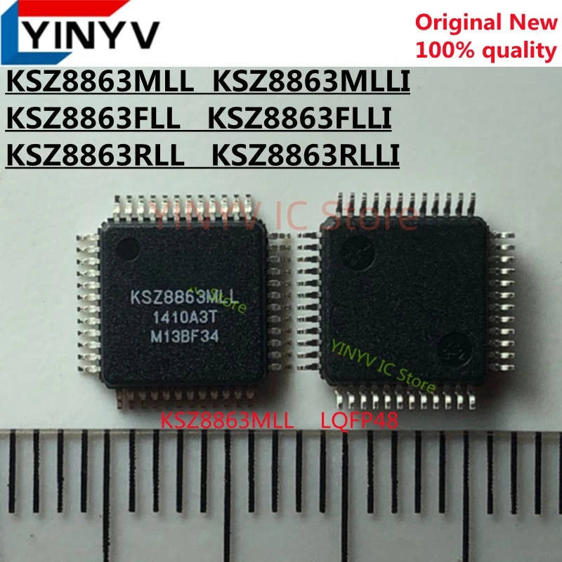 

5PCS KSZ8863MLL KSZ8863MLLI KSZ8863FLL KSZ8863FLLI KSZ8863RLL KSZ8863RLLI KSZ8863 LQFP48 Managed Switch with PHYs 100% new