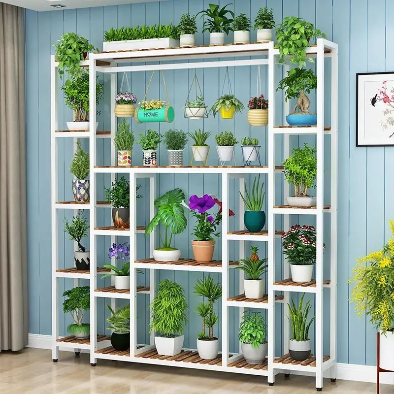 Flower shelf multi-layer interior