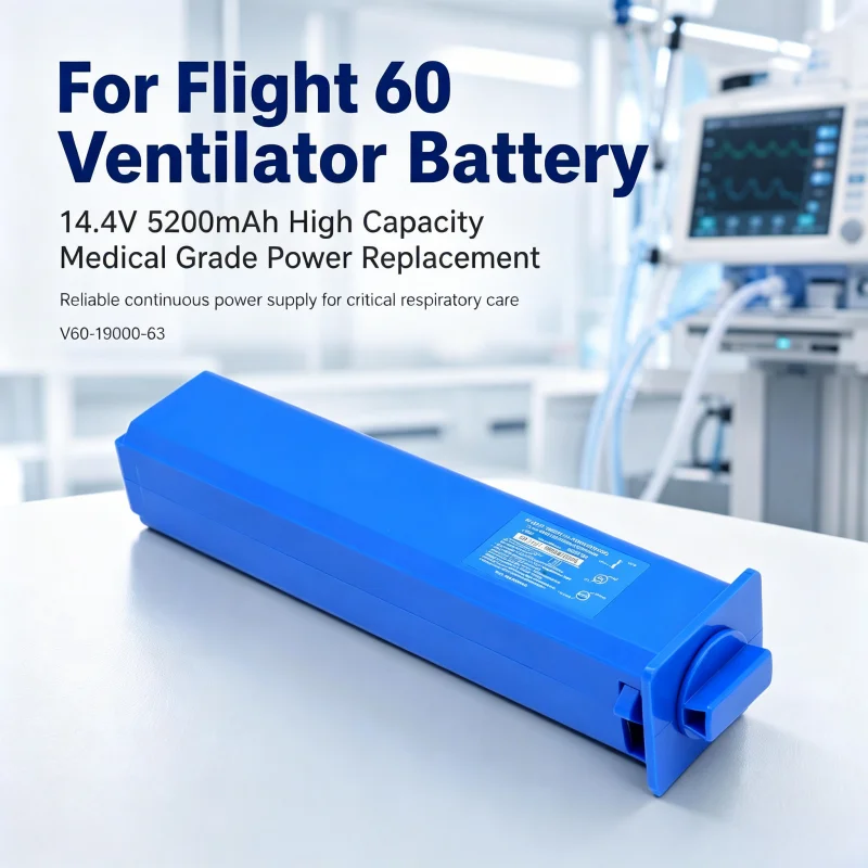 V60-19000-63 14.4V 5200mAh Li-ion Replacement Battery for Flight Medical Flight 60 Ventilator Medical Equipment