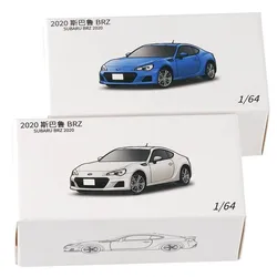 JKM-Modèle de voiture de sport Subaru BRZ à deux portes, alliage moulé sous pression, jouets pour garçons, ornements de renforcement, cadeau, 1/64