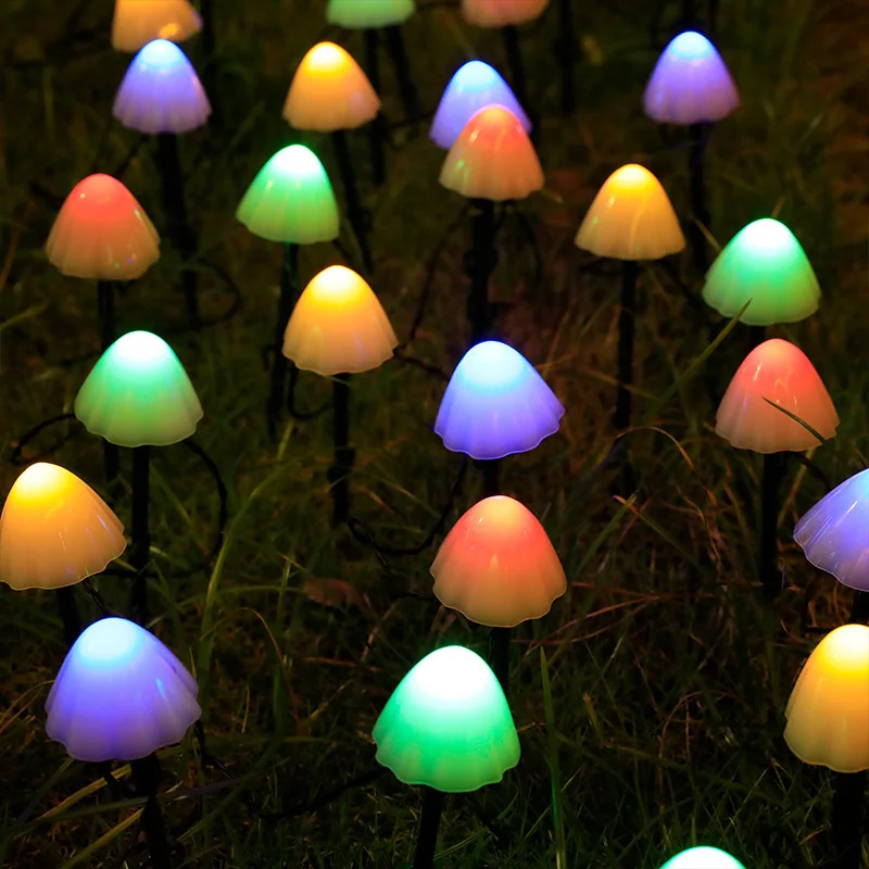 Guirxiété lumineuse LED à énergie solaire pour décoration de fête de Noël, lampes de nuit dégradées, guirxiété d'ampoules, lumière de pièce plus lente, 10, 20, 30