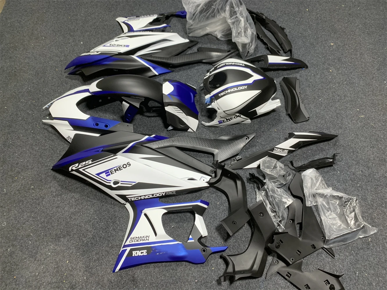 Motorcycle Fairing kit for R25 19 2021 22 23 R3 2019 2020 2021 2022 2023 Fairing Blue White Black motorcycle housing