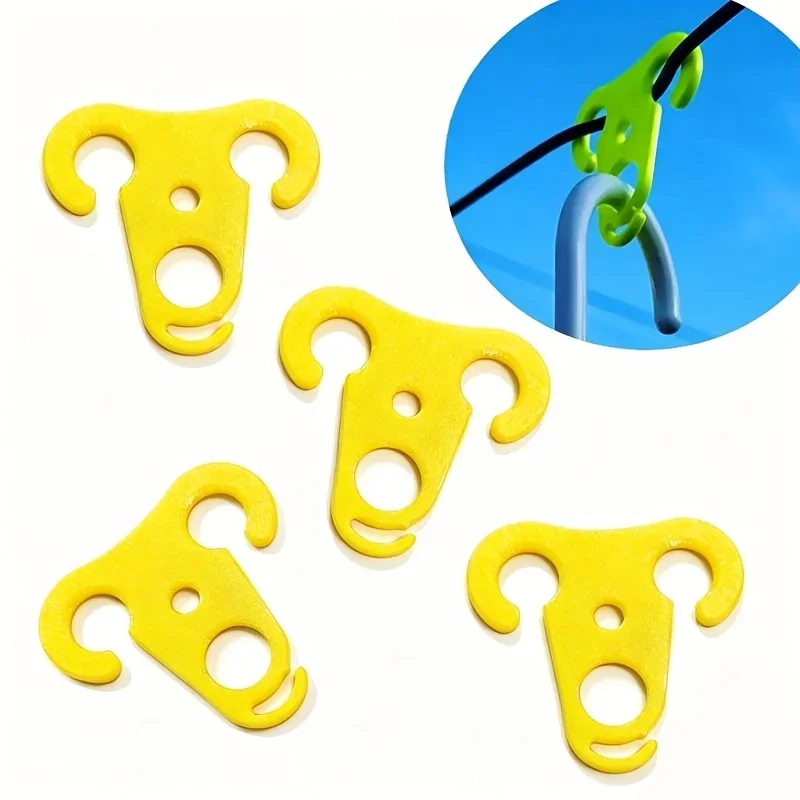 4Pcs Clothesline Hanger Fasteners, Outdoor Anti-Slip Clothes Drying Clips, Clothes Pins