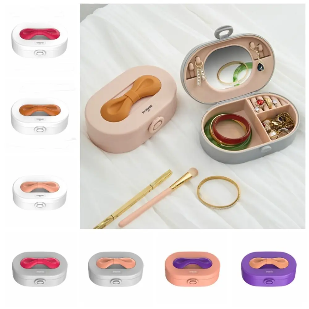 Portable Necklace Bracelet Jewelry Packing Box Dustproof Rings Jewelry Storage Box Organize Holder Earrings Display Case Girl