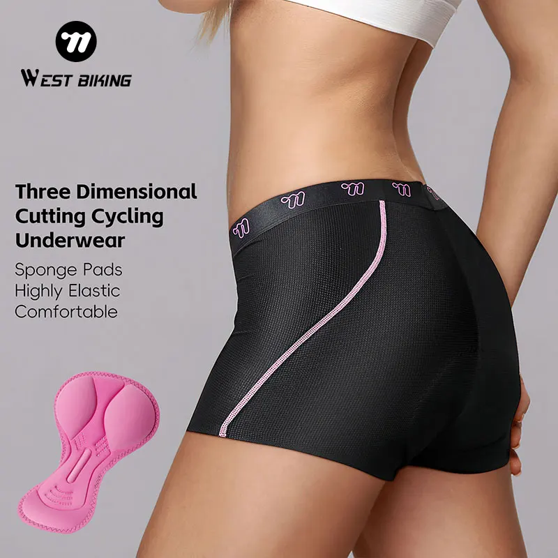 

WEST BIKING Women's Cycling Underwear Shock Absorption Breathability Sweat Wicking Cycling Shorts Comfortable Cycling Bike Short
