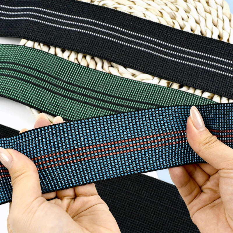 

1/3/5/10M Rubber Bands 43/50/70mm Elastic Band Belt Sling Garment WaistBand Decor Stitching Stretch Tapes DIY Sewing Accessories