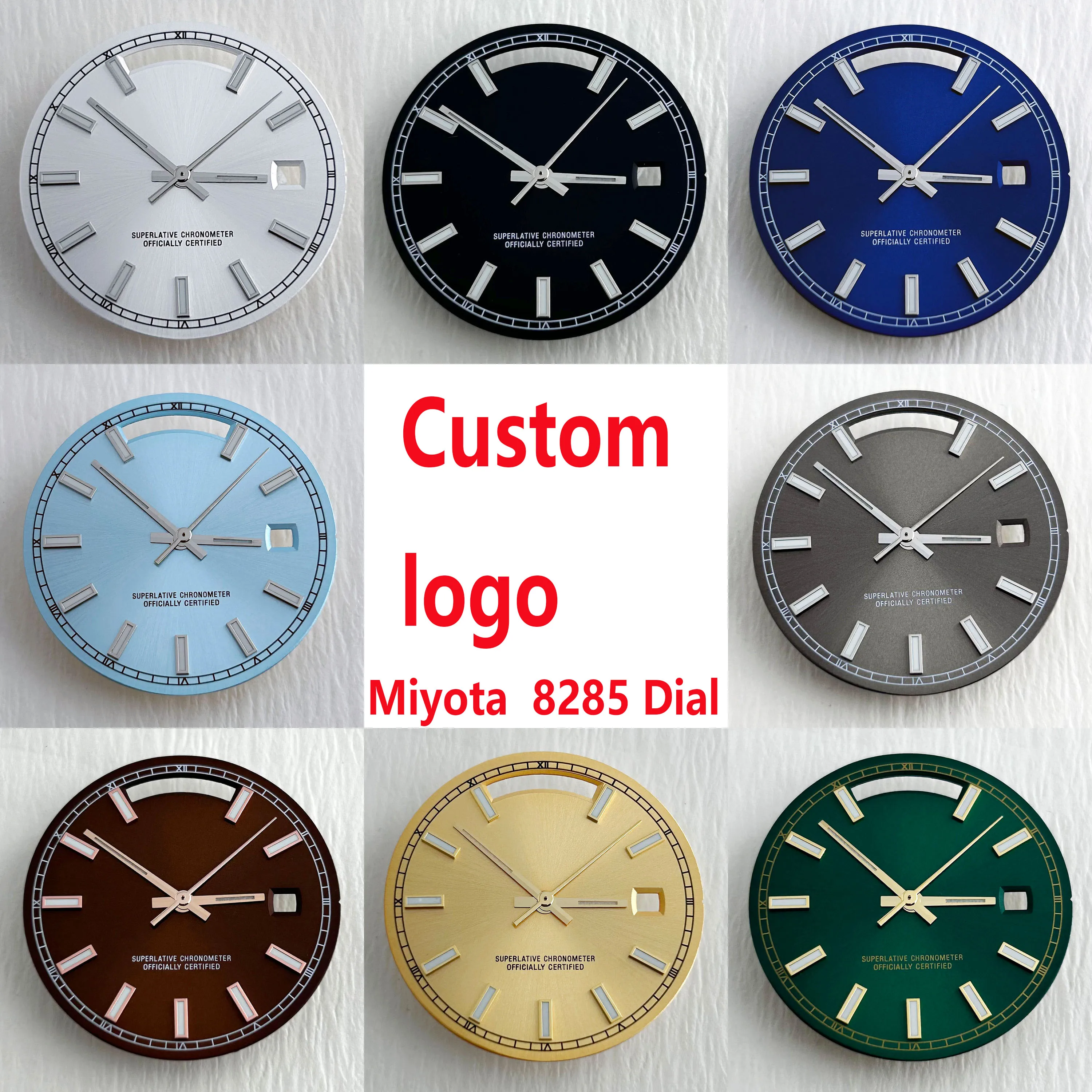 

Miyota 8285 watch dial 31mm dial suitable for miyota 8285 movement watch accessories repair tool