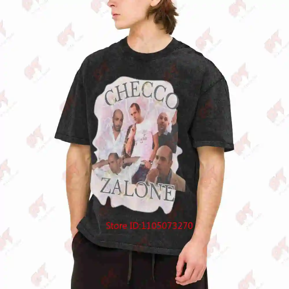 Italian 90s Checo Za Lones Retro TV Comedy Vintage Washed Tee Pure Cotton T-Shirt