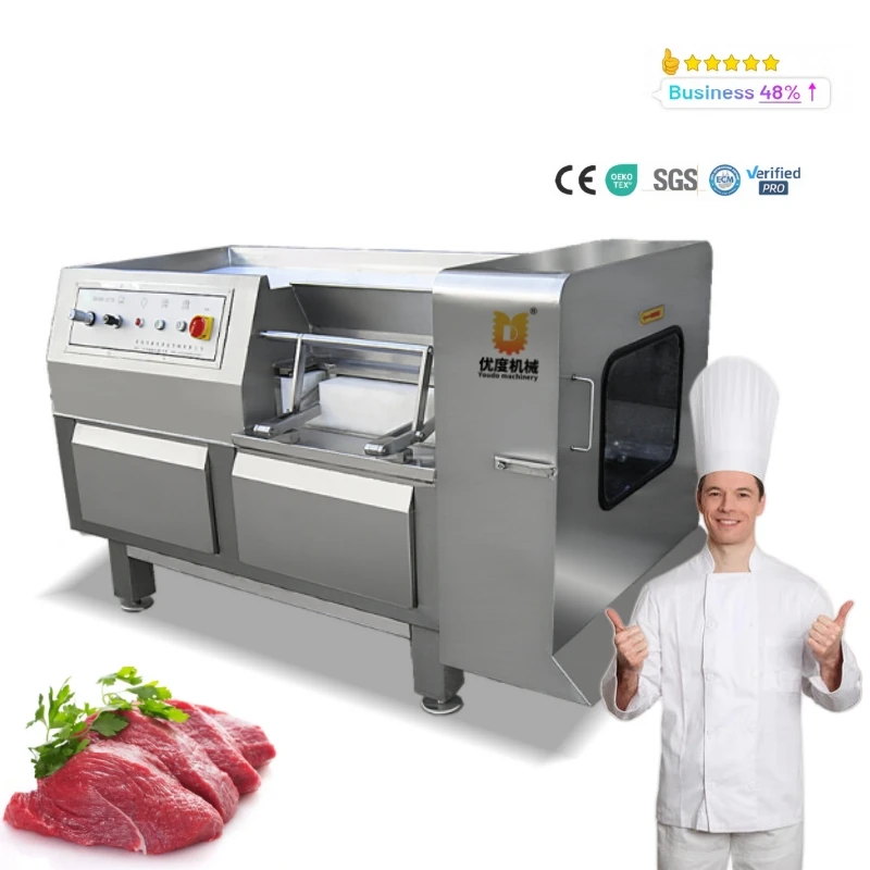 New Beef Cube Dicing Machine Pork Cutter Poultry Meat Cube Cutting Slicer
