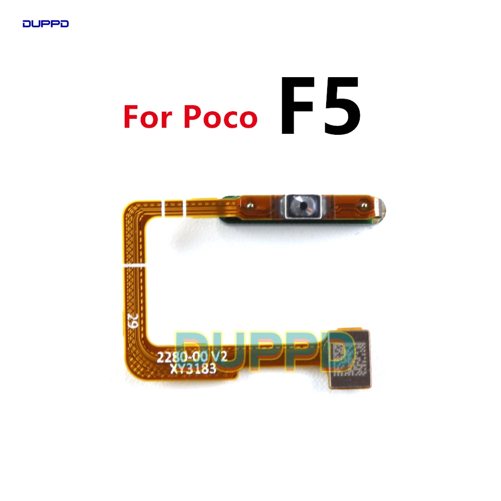 For Xiaomi Poco F5 Pro F5Pro Fingerprint Sensor Scanner Touch ID Connect home button Flex Cable Replacement