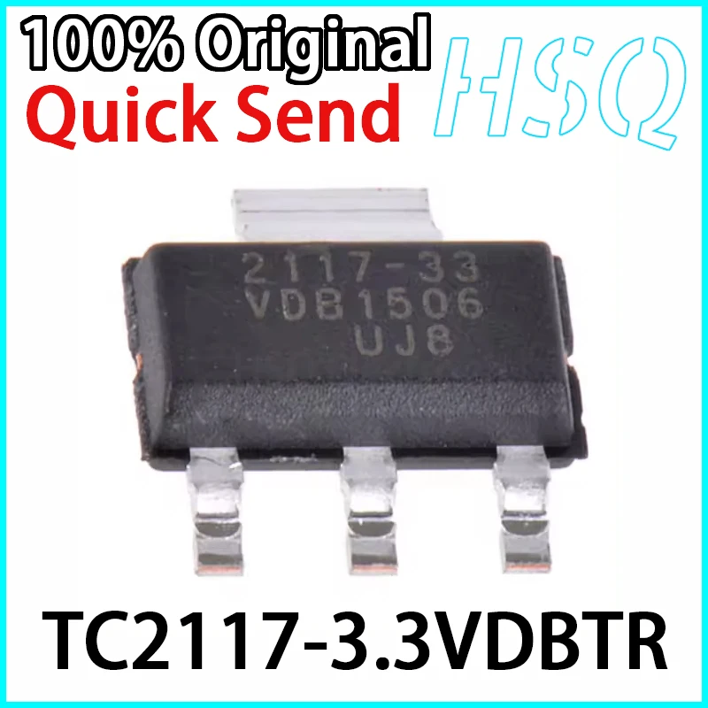 

1PCS New Original TC2117-3.3VDBTR Silk Screen 2117-33 SOT-223 Linear Regulator Chip