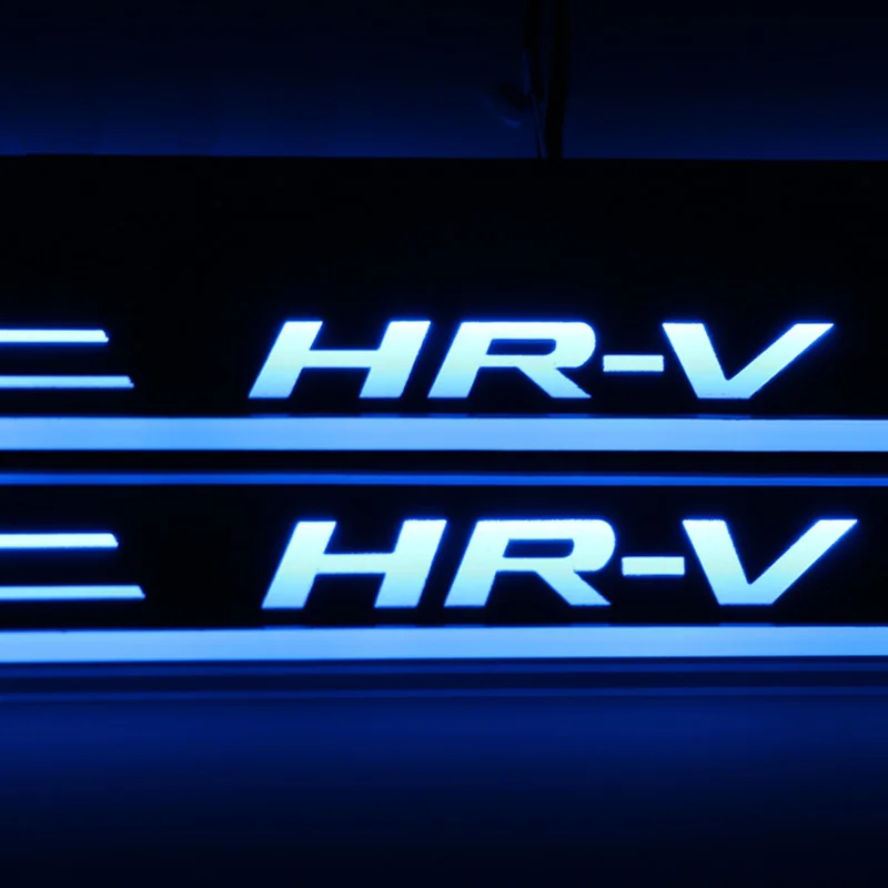 Luz LED de Pedal embellecedora para puerta de coche, placa de desgaste, Streamer dinámico, lámpara de bienvenida para Honda HR-V HRV 2016, 2017,