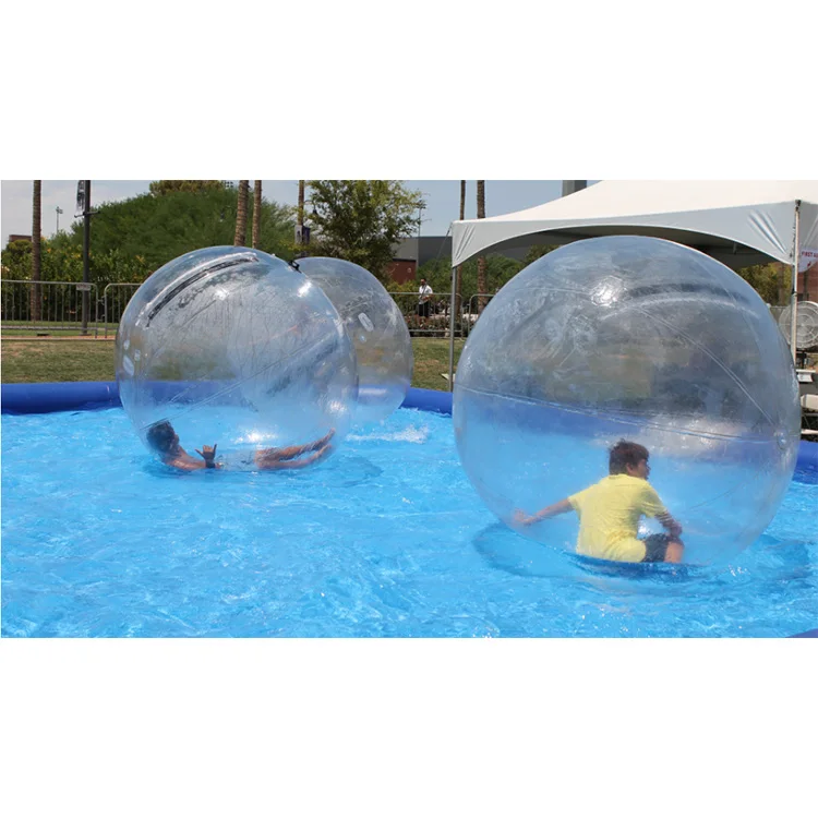 

Commercial outdoor aqua zorbing ball inflatable hamster swimming pool toys in blue aqua wall ball