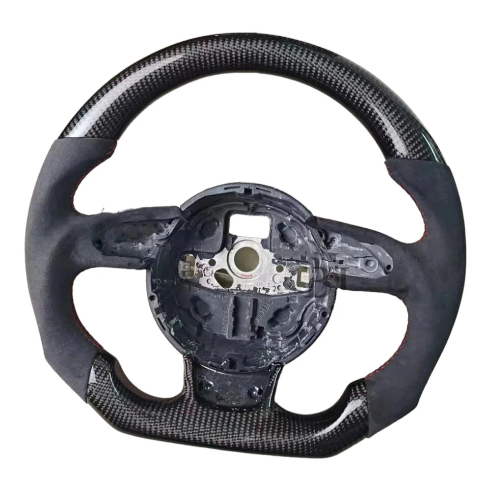 Carbon FiberLED Steering Wheel Fit For Audi Rs3 Rs4 Rs5 Rs6 Rs7 S3 S4 S5 A3 A4 A5 Customized Carbon Fiber Racing Steering Wheel