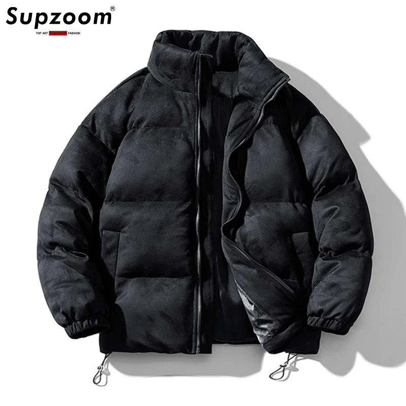 Supzoom nuovo arrivo autunno e inverno sciolto Casual retrò camoscio imbottito in cotone stile Bf coppia belle giacche calde cappotto da uomo