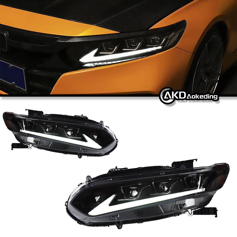 Auto Parts For Honda Accord G10 Headlights 2018-2021 latest Styling LED Daytime Lights Dual Projector Car Accesorios Modified