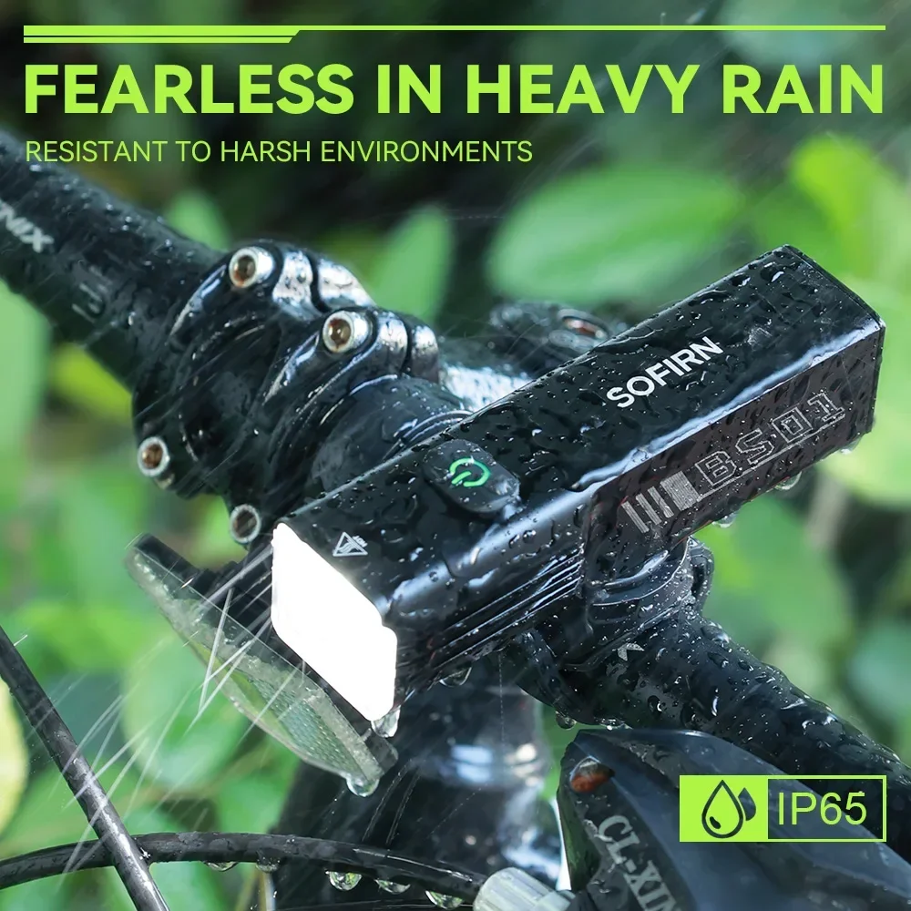 SOFIRN BS01 2000lm Bike Light USB Charging 5000mAh Mountain Bike Front Lamp Powerful LED Bicycle Light with Power Bank Function