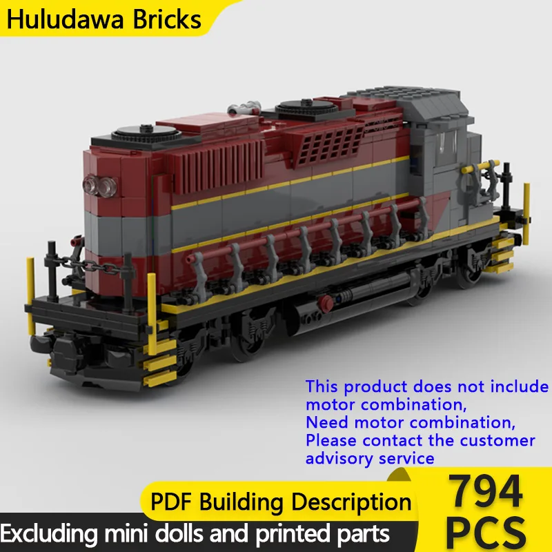 

Конструктор City Car Model MOC GP38-2: Дизель-электрический локомотив, модульная технология, развивающая игрушка для детей, подарок на праздник, набор для сборки