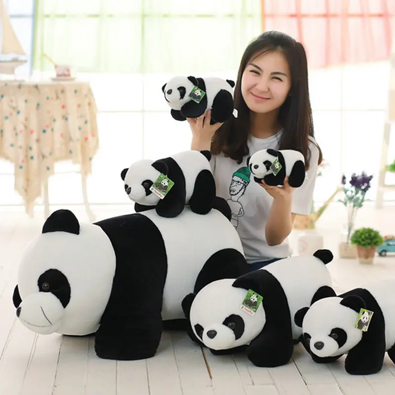 20-70cm Giant Size Cute Panda Simulation Stuff Animal Plush Toy Dolls Baby Girls Birthday Gift