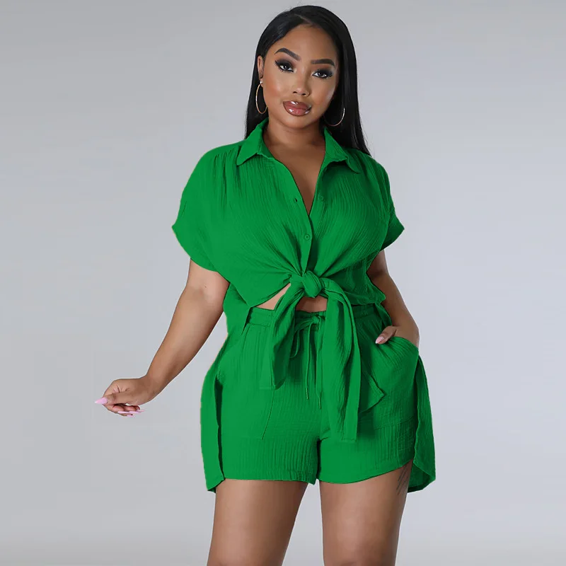 short sets summer two piece set for women  2 piece sets women outfit summer outfits for woman 2023 shorts clothes wholesale