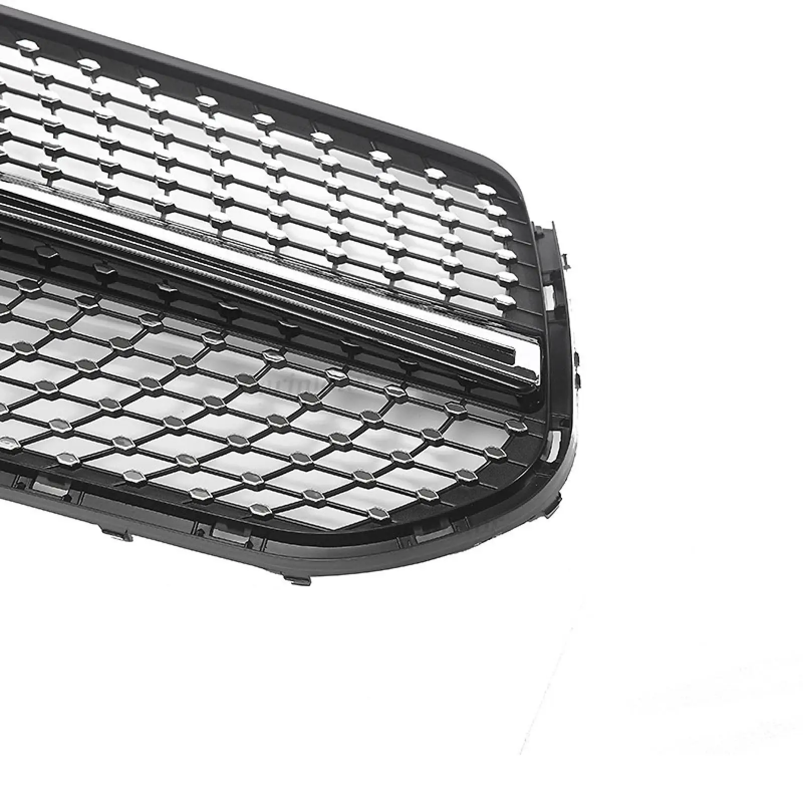 1x Black Front Bumper Grille GT R for Mercedes Benz GLE SUV W167 2020 w/Camera