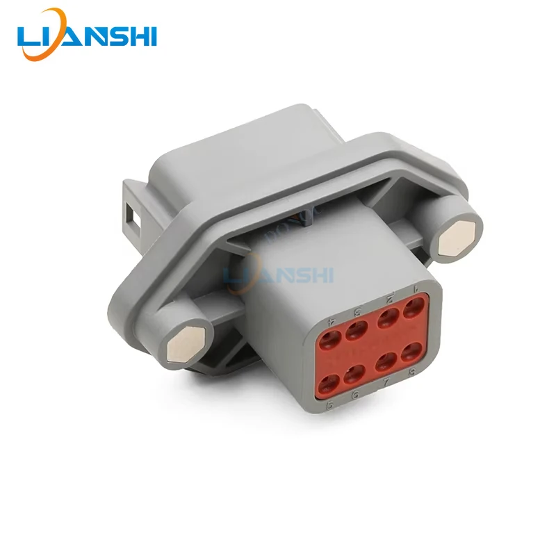 

AT04-08PA-PM05 New Energy Low-Voltage Socket Header Connector Plug-In Connector 8-Wire Flange Fixed Wiring