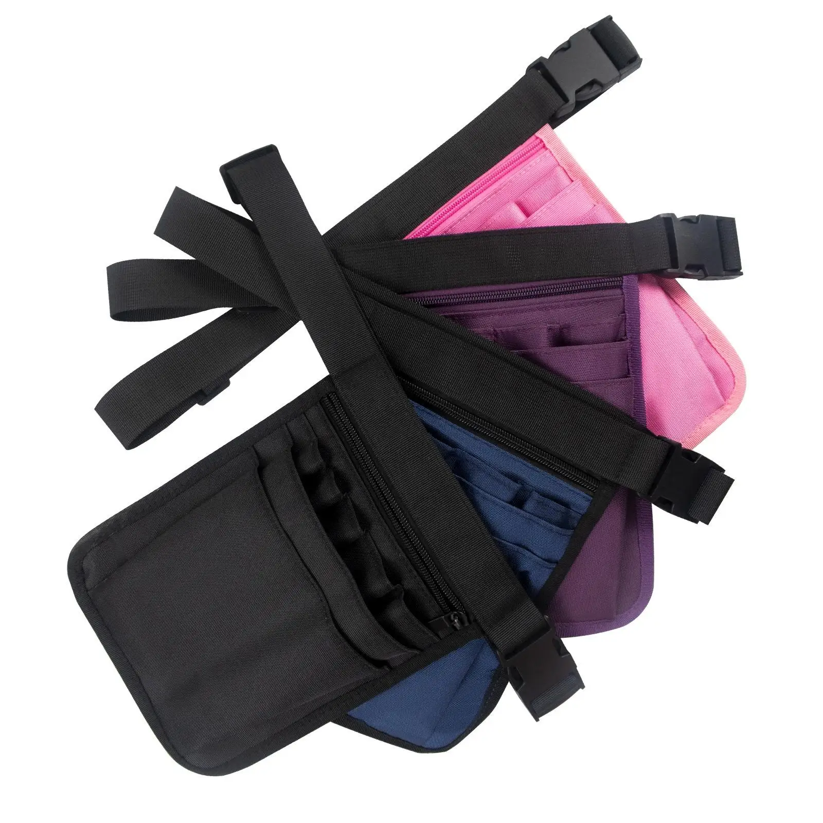 قابل للتعديل ممرضة المنظم حزمة مراوح متعددة جيب فائدة الخصر حقيبة حقيبة للتخزين للموظفين الطبيين ومجموعات الرعاية