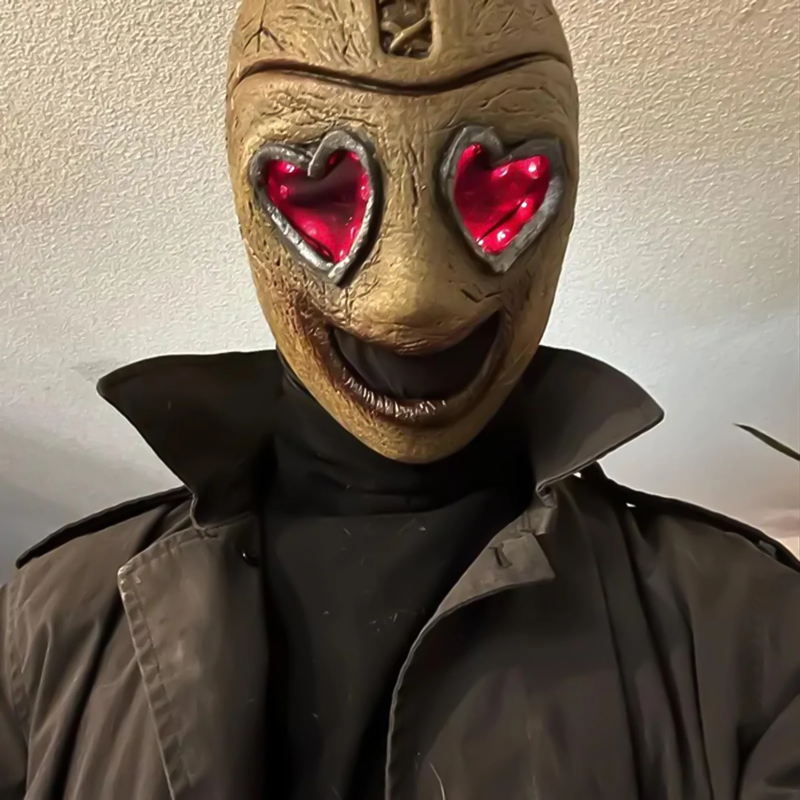 Halloween Wide Grin Model Gezicht Hoofdmasker Voeg geweldig Halloween Vibe Latex Masker Cosplay Prop toe voor volwassenen Kinderen