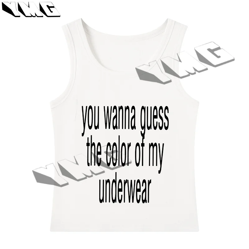 

Aesthetic Y2k Top Emo Girls 2000s Street Sexy Hip Hop Sleeveless Off Shoulder Slim Fit Cute Baby Tight Tank Top Y2K Short Style