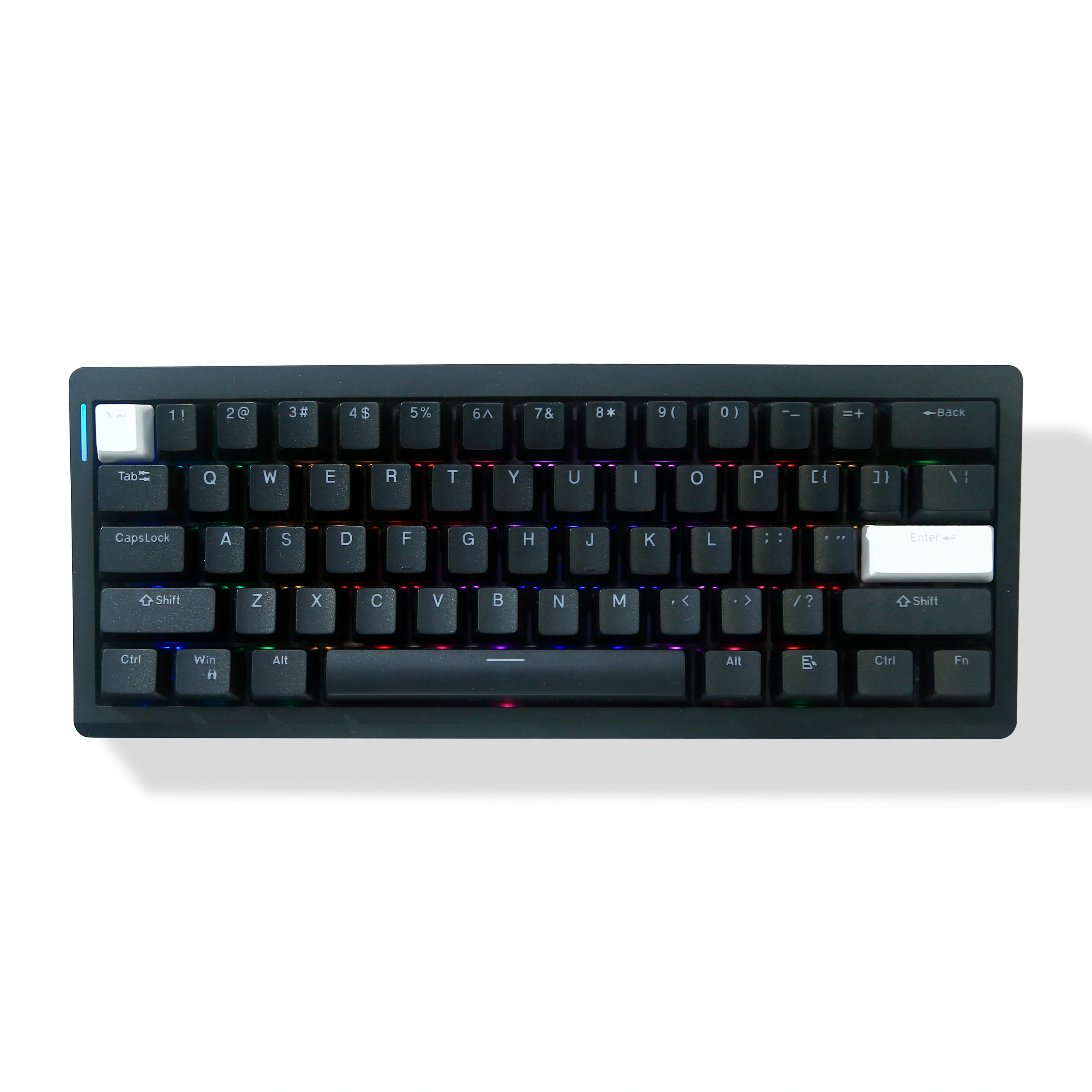 

﻿ ZUOYA GMK61 60% Gasket structure Bluetooth 2.4G Wireless Hot-swappable Customized Mechanical Keyboard RGB Backlit