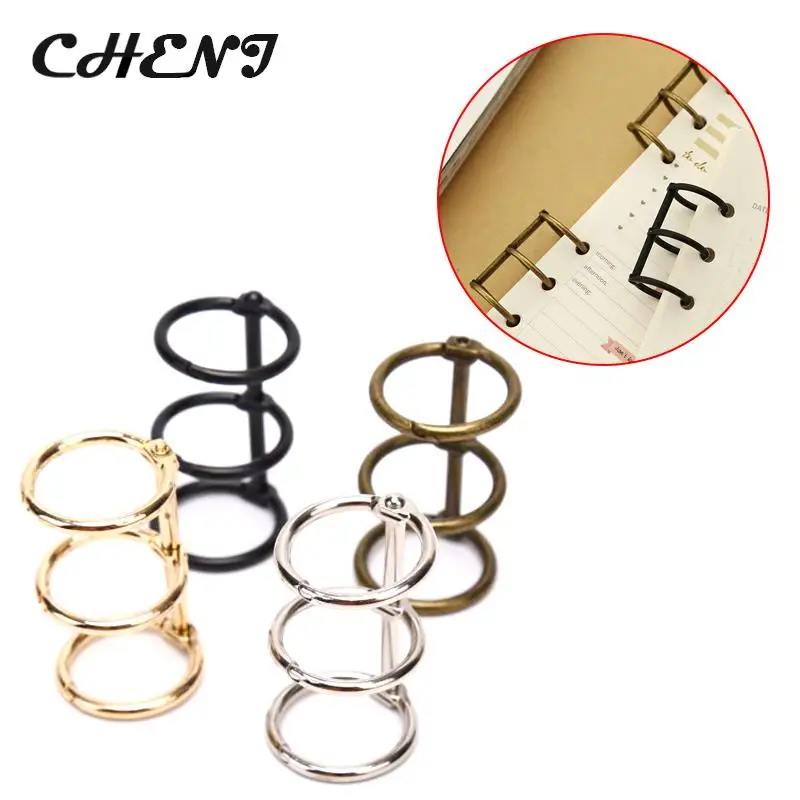 2 Stück Metall 3 Ringe Lose blatt Papier binder DIY machen Notebook Album Sammelalbum