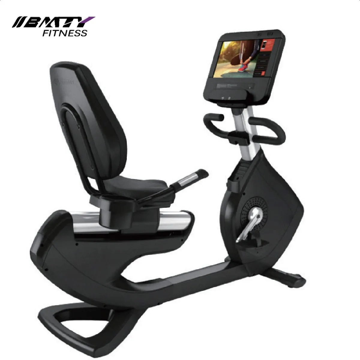 BM Smart Recumbent Bike with for Bluetooth Fitness Tracking and LCD Display for Home Exercise Use