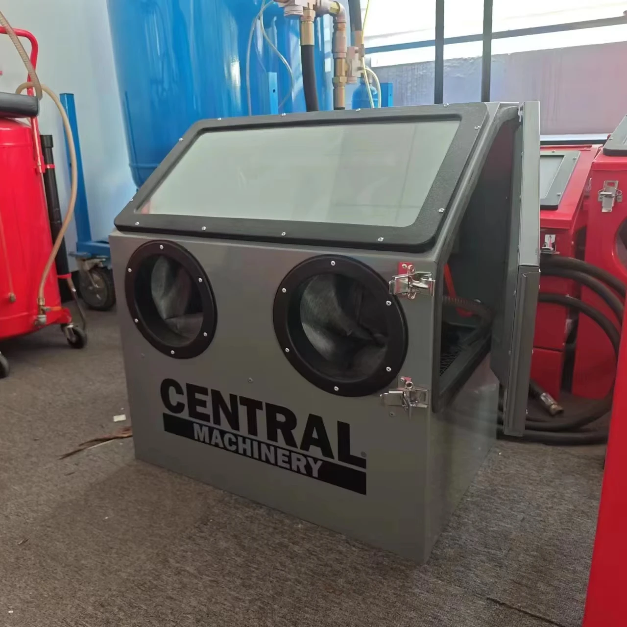 المحمولة SBC100 100L CE دليل سيفون نوع الرمل خزانة ساندبلاستر #1