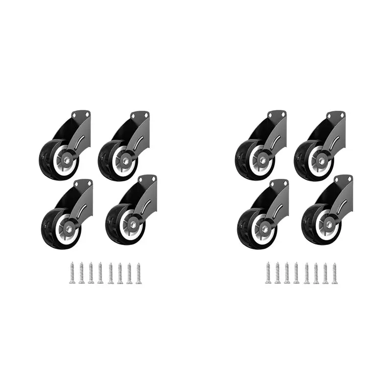 ABVJ-8-Pack 2Inch Gate Wheels, Anti-Sag Door Bottom Support Wheels, Anti-Friction Casters Repair Dropping Wooden Doors