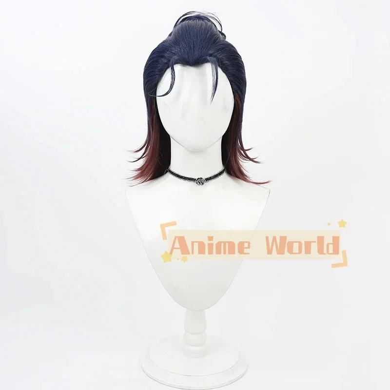 Touken Ranbu Online Fukushima Mitsutada Cosplay Wig Heat Resistant Synthetic Hair Halloween Role Play Party + Wig Cap