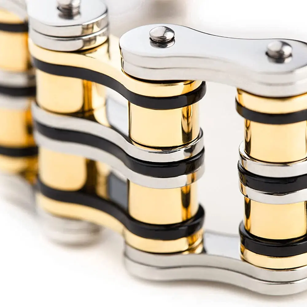 Mens Bracelets of Stainless Steel,Masculine Bicycle Style Motorcycle Bike Chain Bracelets For Men&Women,Punk Jewelry Wholesale