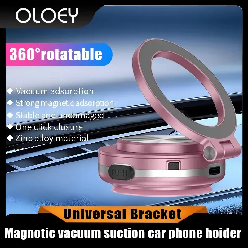 

C1 New vacuum phone holder Suction Cup Folding Car Phone Stand Navigation Stand Suitable for iPhone 12/13/14/15 Series Models