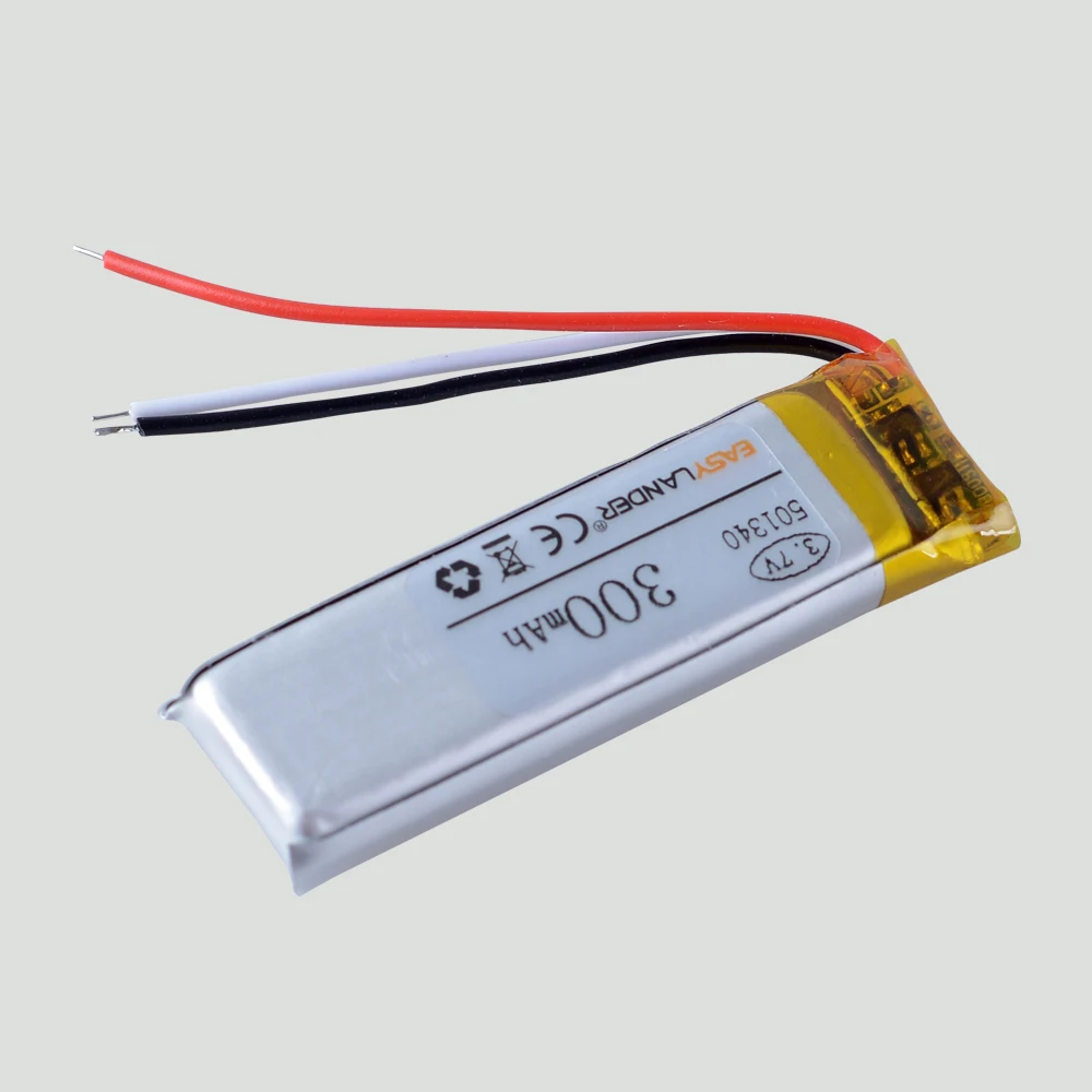 3-سلك 501340 300mAh بوليمر بطارية ليثيوم أيون ل TWS سماعات بلوتوث سماعة سماعة المنزل TWSEJ02LM